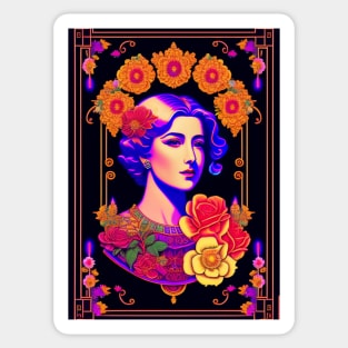 Agatha Christie Love Art Sticker